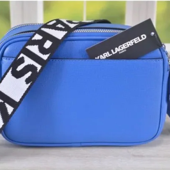 Karl Lagerfeld Paris Maybelle Camera Crossbody Bag Purse with Dust Bag - Picture 5 of 8